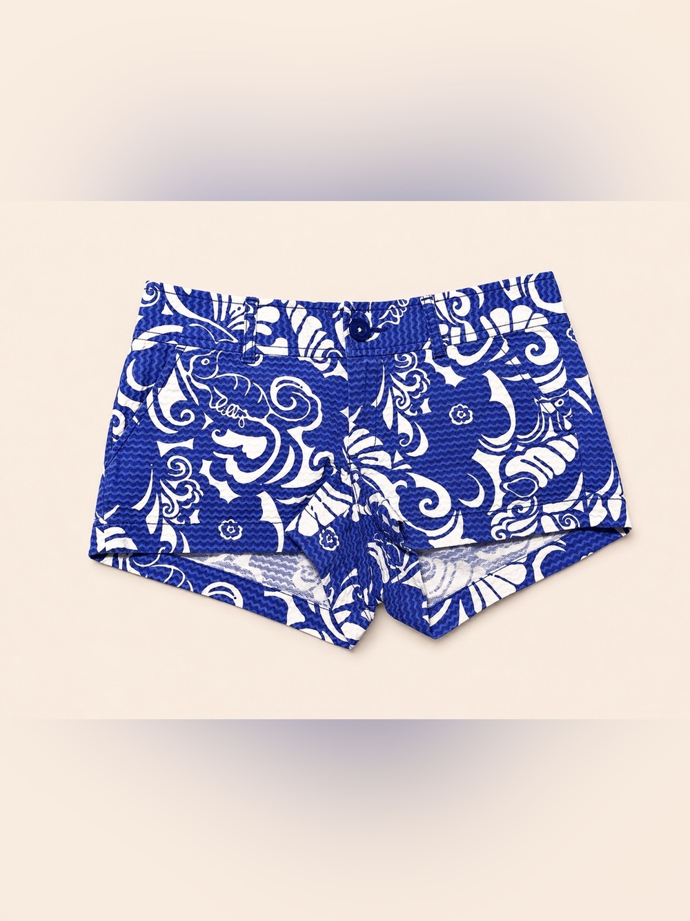 Lilly Pulitzer Blue and White Printed Women’s Shorts